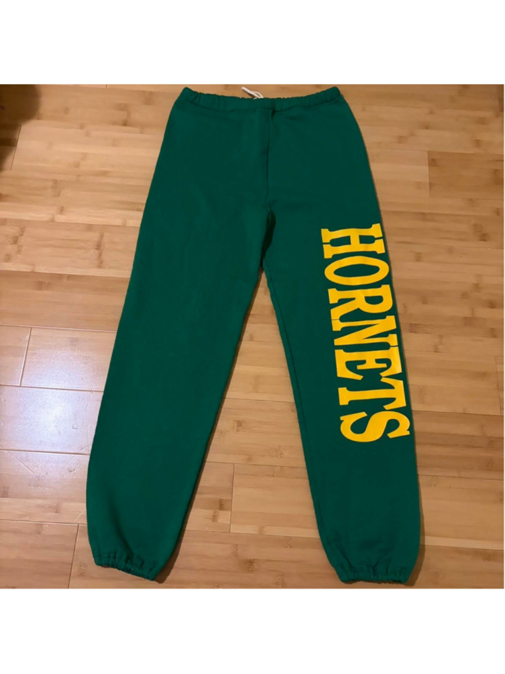 Green & yellow vintage 80-90w Hornets sweatpants MADE IN USA
